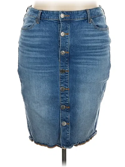 Pre-owned Torrid Denim Skirt In Blue