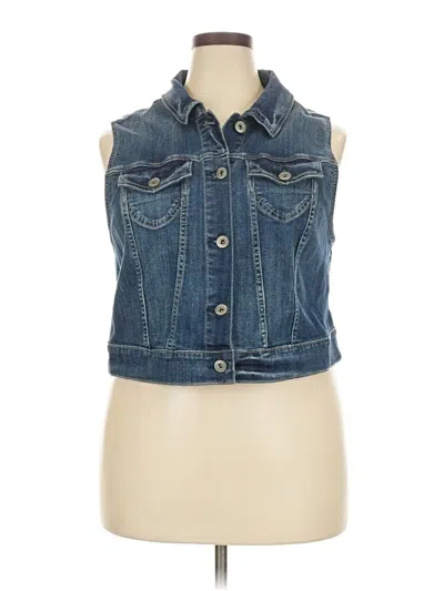 Pre-owned Torrid Denim Vest In Blue