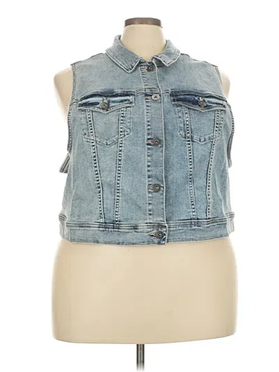 Pre-owned Torrid Denim Vest In Blue