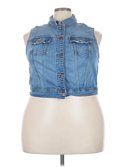 Pre-owned Torrid Denim Vest In Blue