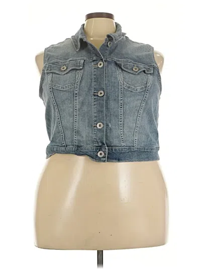 Pre-owned Torrid Denim Vest In Blue