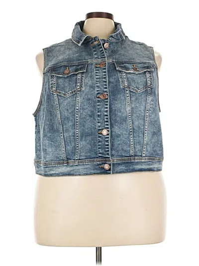 Torrid Denim Vest In Blue