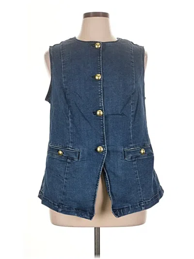 Pre-owned Torrid Denim Vest In Blue