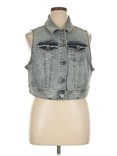 Pre-owned Torrid Denim Vest In Blue