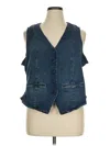 Torrid Denim Vest In Blue