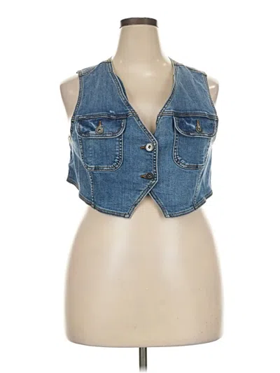 Pre-owned Torrid Denim Vest In Blue