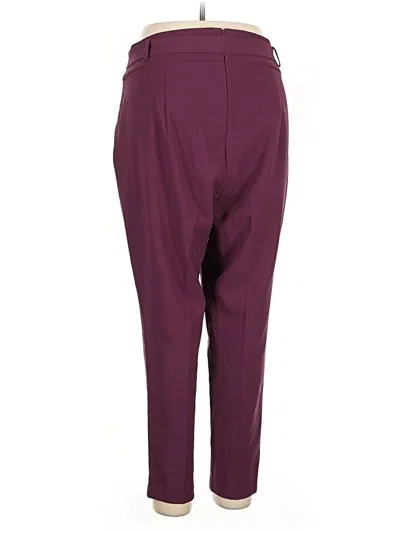 Pre-owned Torrid Dress Pants In Burgundy