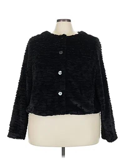 Pre-owned Torrid Faux Fur Jacket In Black