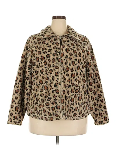 Pre-owned Torrid Faux Fur Jacket In Brown