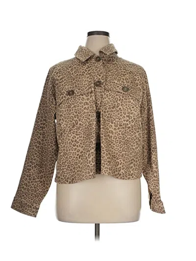 Pre-owned Torrid Faux Fur Jacket In Tan