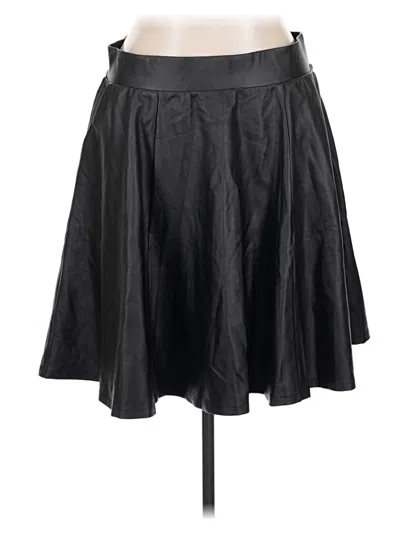 Torrid Faux Leather Skirt In Black