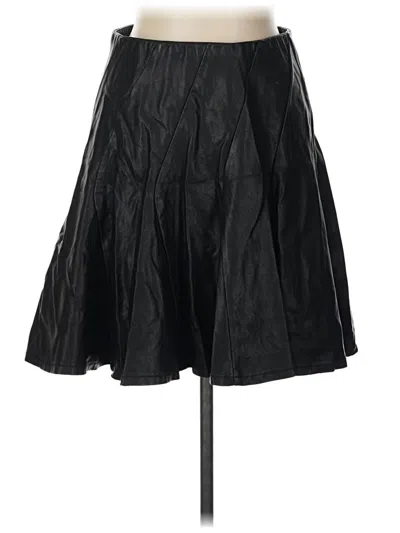 Pre-owned Torrid Faux Leather Skirt In Black