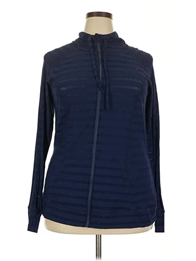 Pre-owned Torrid Fleece Jacket In Blue