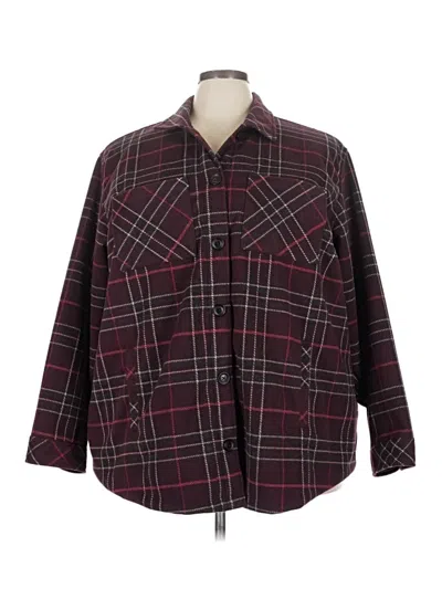 Pre-owned Torrid Fleece Jacket In Burgundy