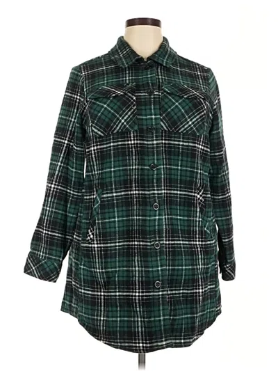 Pre-owned Torrid Fleece Jacket In Green