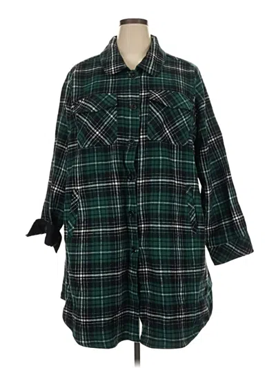 Pre-owned Torrid Fleece Jacket In Green
