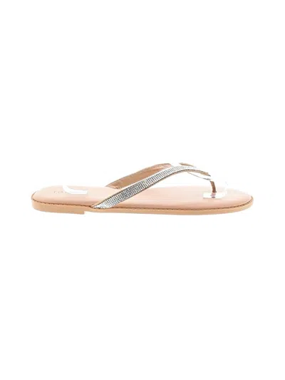 Pre-owned Torrid Flip Flops In Silver
