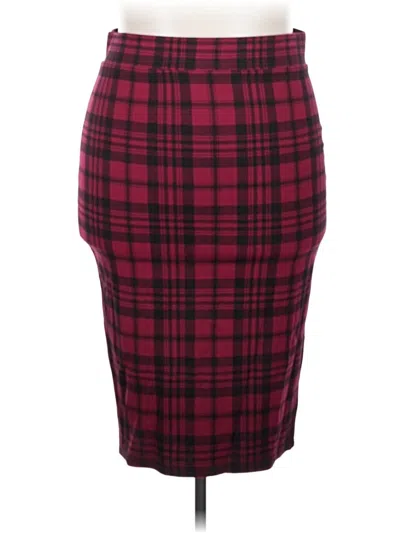 Pre-owned Torrid Formal Skirt In Burgundy