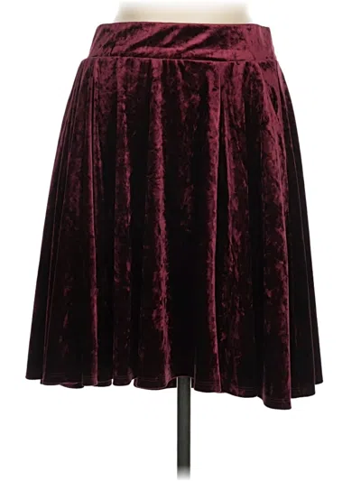 Pre-owned Torrid Formal Skirt In Burgundy