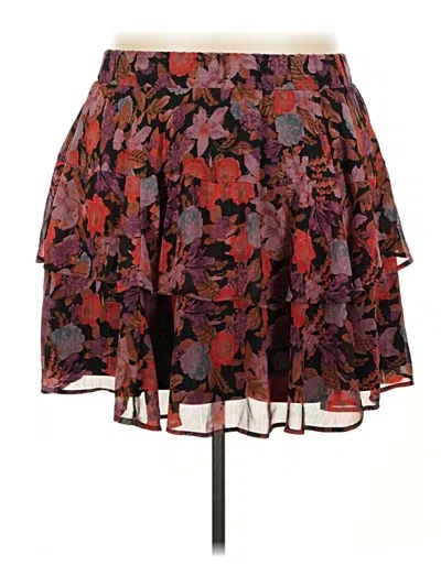 Pre-owned Torrid Formal Skirt In Burgundy