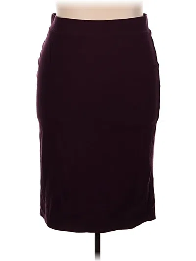 Pre-owned Torrid Formal Skirt In Burgundy