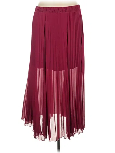 Pre-owned Torrid Formal Skirt In Burgundy
