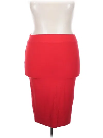 Pre-owned Torrid Formal Skirt In Red