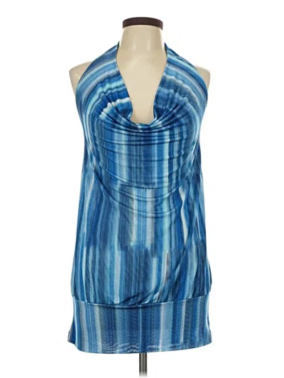 Pre-owned Torrid Halter Top Blue Halter Neckline Tops