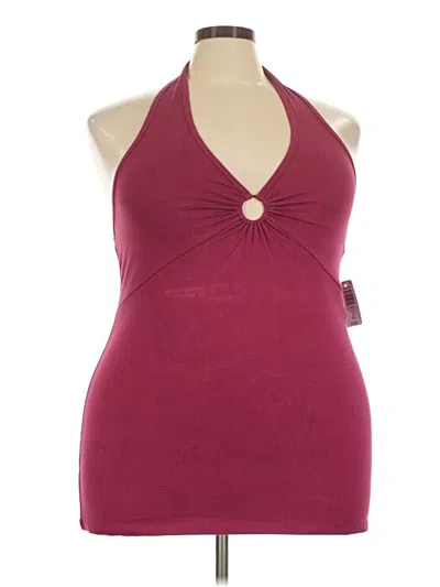 Torrid Halter Top Burgundy Halter Neckline Tops