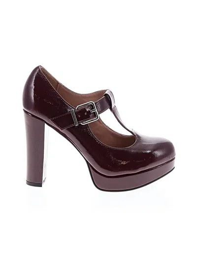 Pre-owned Torrid Heels In Burgundy