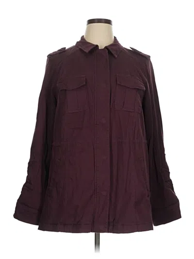 Pre-owned Torrid Jacket In Burgundy