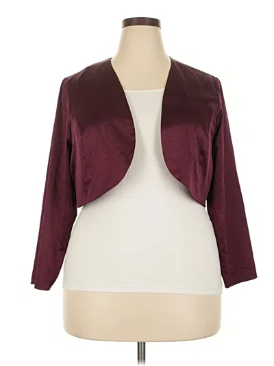 Pre-owned Torrid Jacket In Burgundy