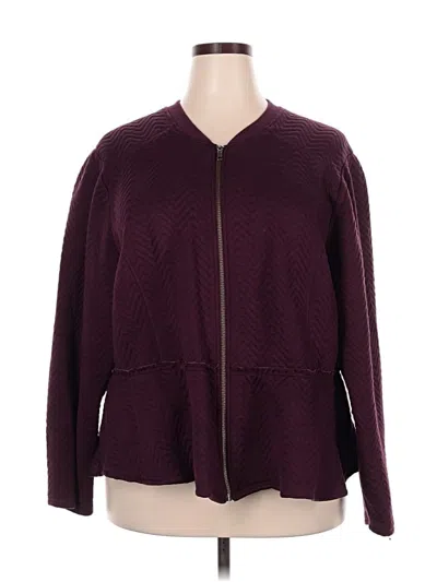 Pre-owned Torrid Jacket In Burgundy