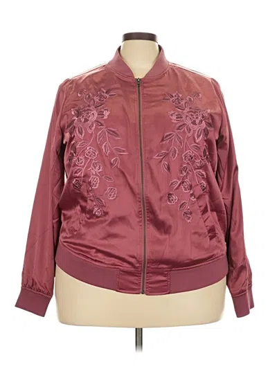 Pre-owned Torrid Jacket In Burgundy