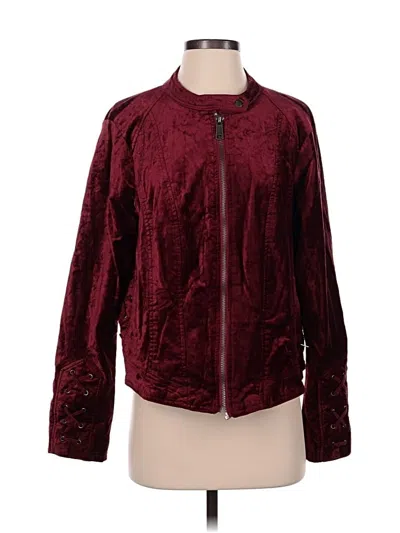 Pre-owned Torrid Jacket In Burgundy