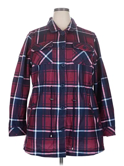 Pre-owned Torrid Jacket In Burgundy