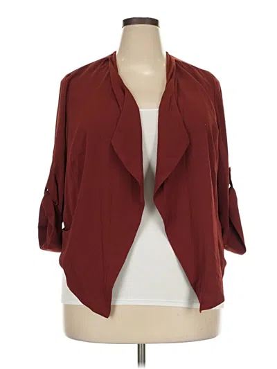 Pre-owned Torrid Jacket In Burgundy