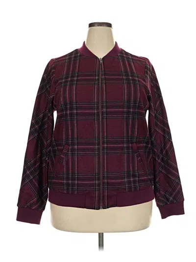 Pre-owned Torrid Jacket In Burgundy