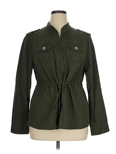 Pre-owned Torrid Jacket In Green