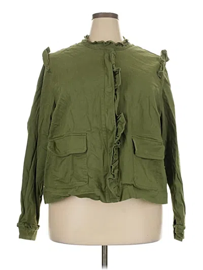 Pre-owned Torrid Jacket In Green