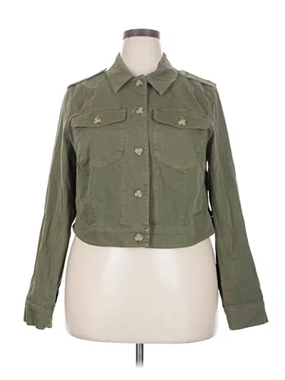 Pre-owned Torrid Jacket In Green