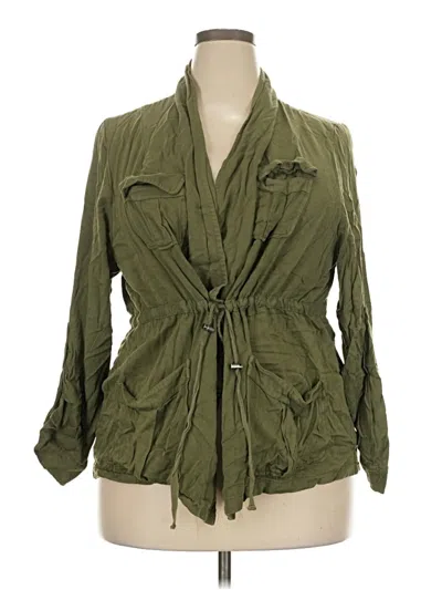Pre-owned Torrid Jacket In Green