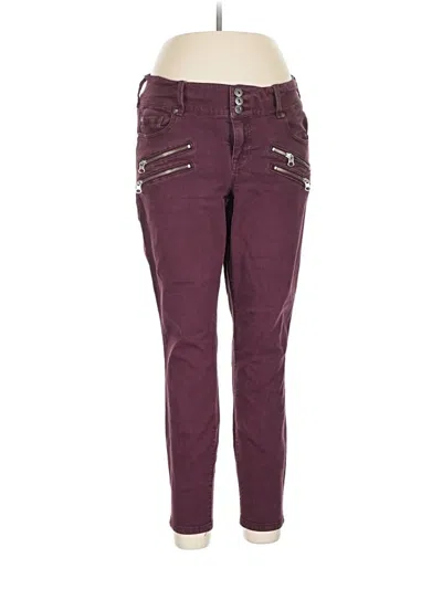 Pre-owned Torrid Jeggings In Burgundy