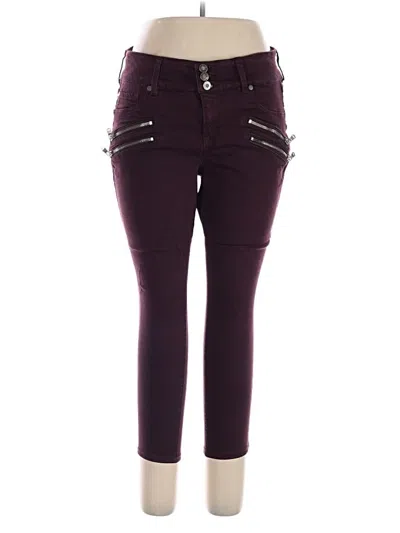 Pre-owned Torrid Jeggings In Burgundy