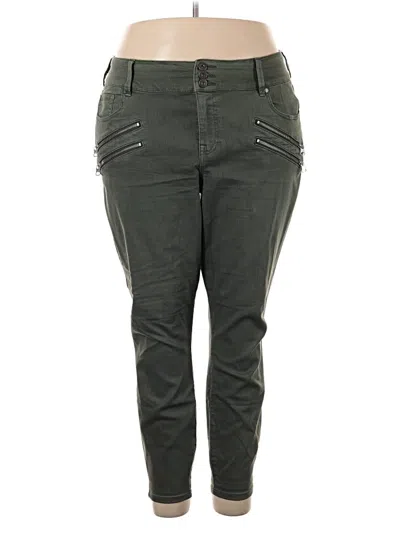 Pre-owned Torrid Jeggings In Green