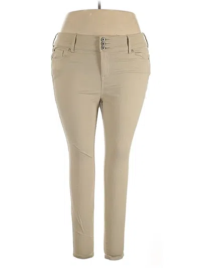 Pre-owned Torrid Jeggings In Tan