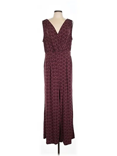Pre-owned Torrid Jumpsuit In Burgundy