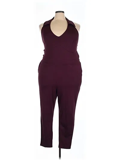 Pre-owned Torrid Jumpsuit In Burgundy