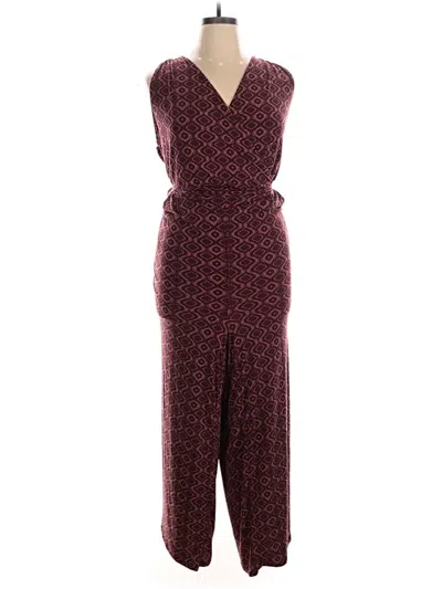 Pre-owned Torrid Jumpsuit In Burgundy