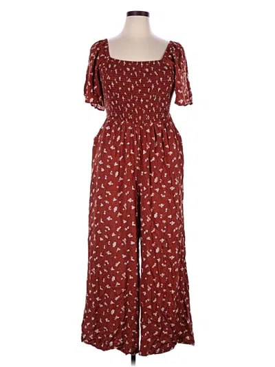 Pre-owned Torrid Jumpsuit In Burgundy